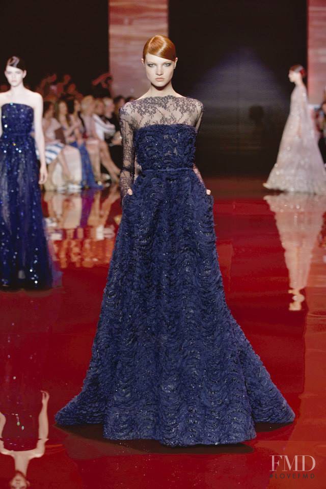 Anastasia Ivanova featured in  the Elie Saab Couture fashion show for Autumn/Winter 2013
