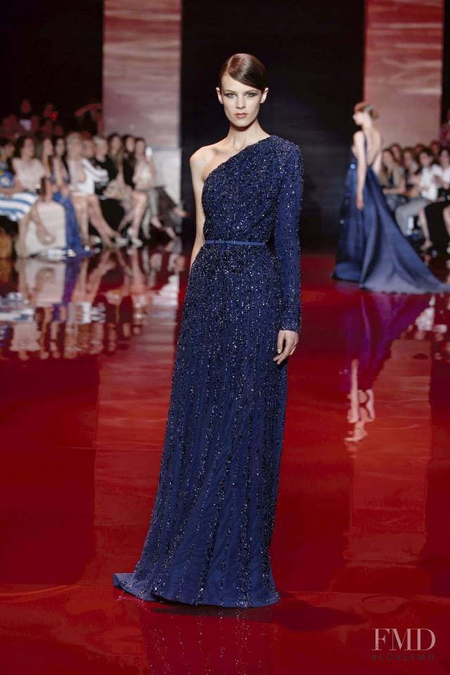 Kayley Chabot featured in  the Elie Saab Couture fashion show for Autumn/Winter 2013