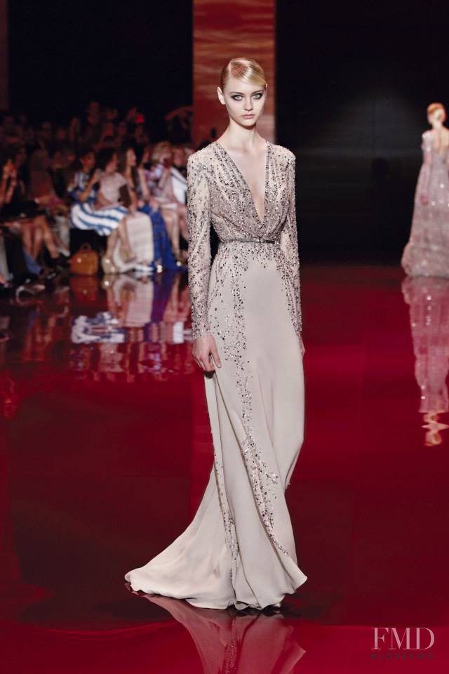 Nastya Kusakina featured in  the Elie Saab Couture fashion show for Autumn/Winter 2013