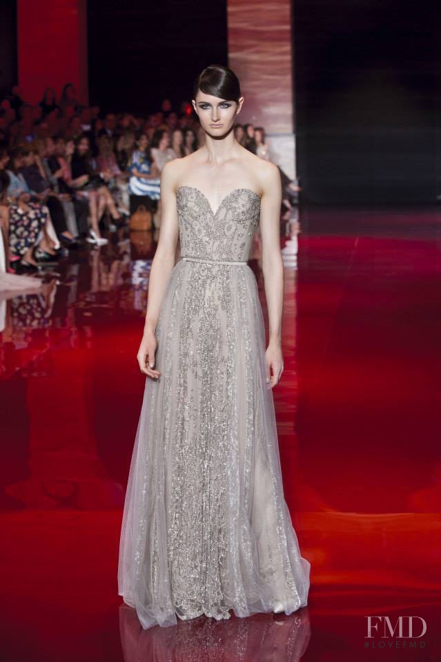 Mackenzie Drazan featured in  the Elie Saab Couture fashion show for Autumn/Winter 2013
