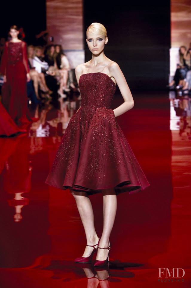 Sasha Luss featured in  the Elie Saab Couture fashion show for Autumn/Winter 2013