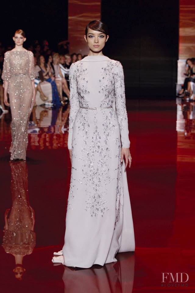 Fei Fei Sun featured in  the Elie Saab Couture fashion show for Autumn/Winter 2013