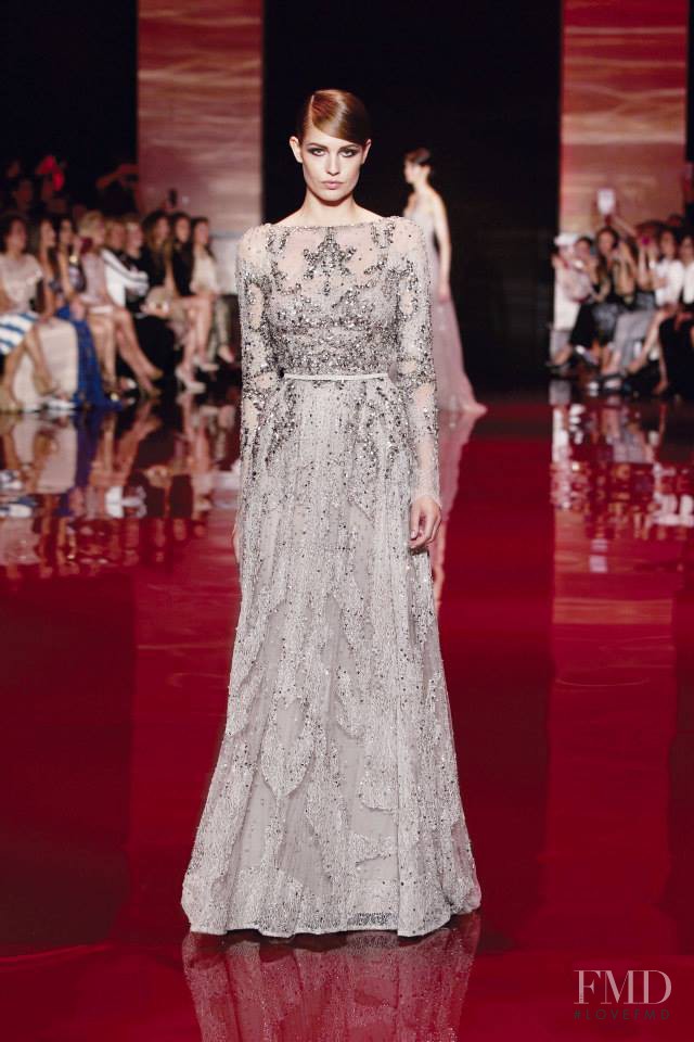 Nadja Bender featured in  the Elie Saab Couture fashion show for Autumn/Winter 2013
