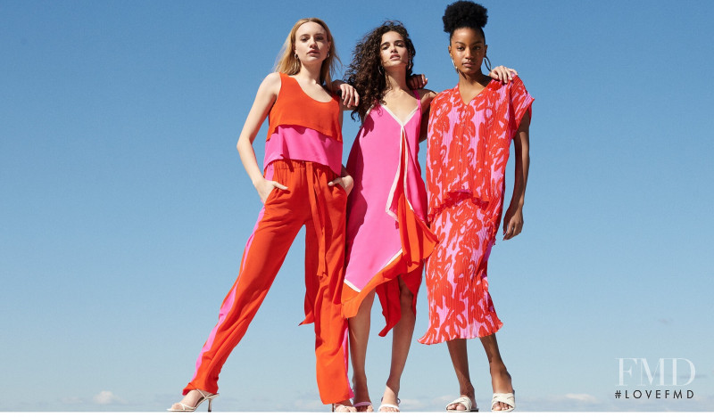 Maya Stepper featured in  the Diane Von Furstenberg lookbook for Pre-Fall 2019