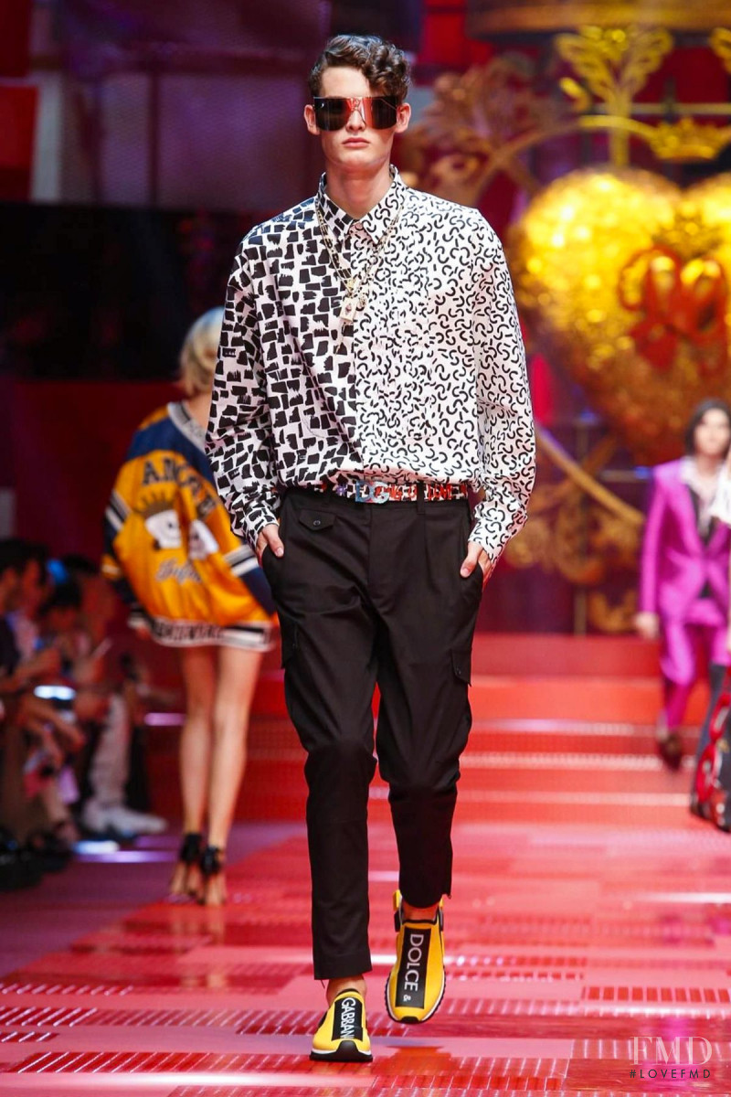 Tuur Sikkink featured in  the Dolce & Gabbana fashion show for Spring/Summer 2018