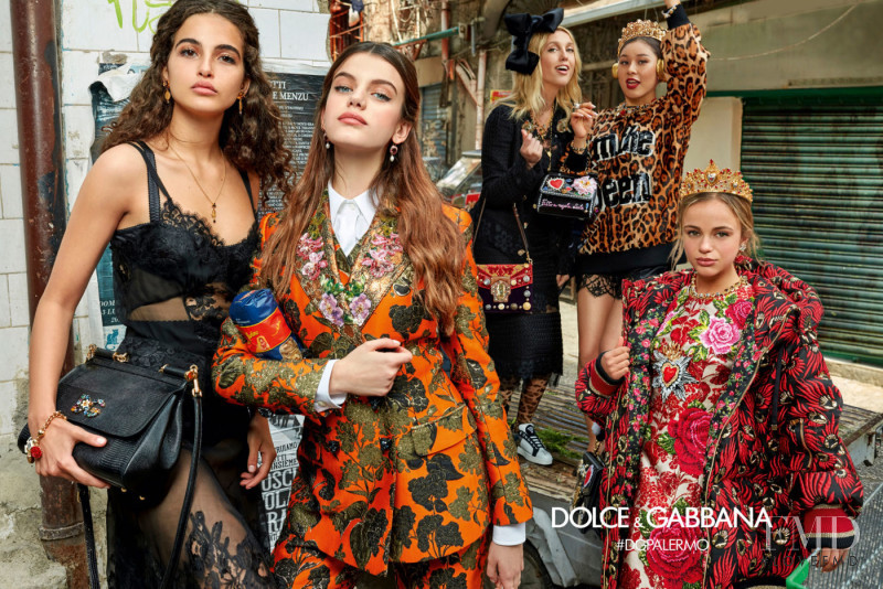 Sonia Ben Ammar featured in  the Dolce & Gabbana advertisement for Autumn/Winter 2017