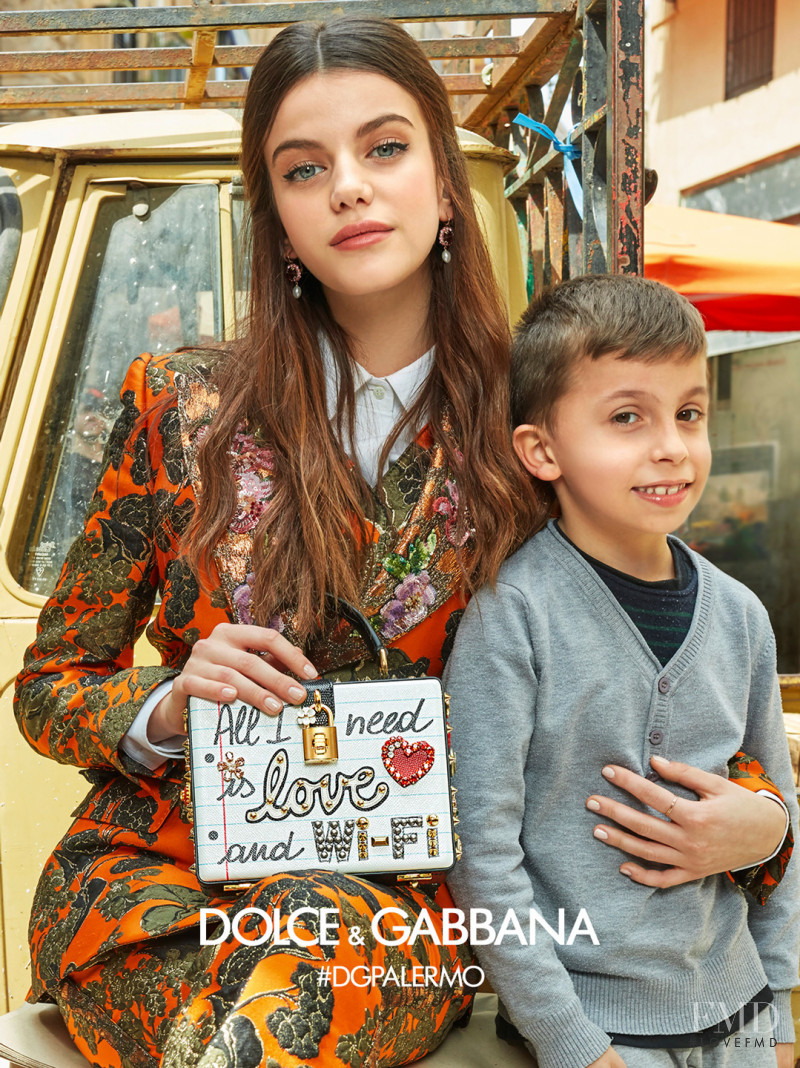 Sonia Ben Ammar featured in  the Dolce & Gabbana advertisement for Autumn/Winter 2017