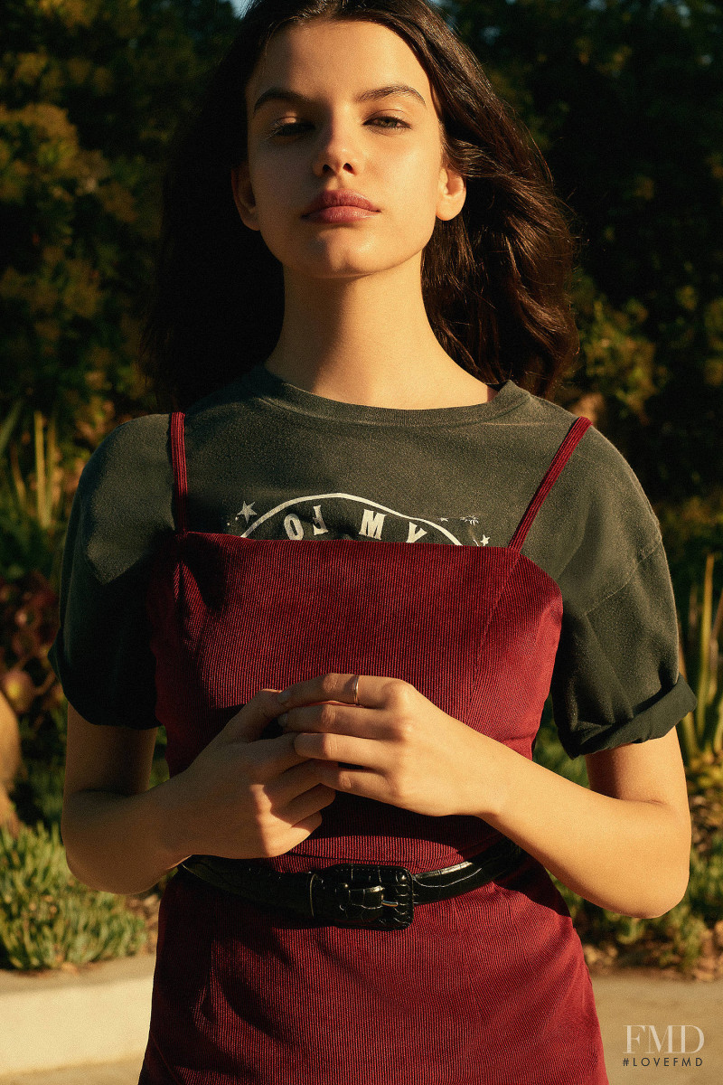 Sonia Ben Ammar featured in  the Urban Outfitters lookbook for Autumn/Winter 2017