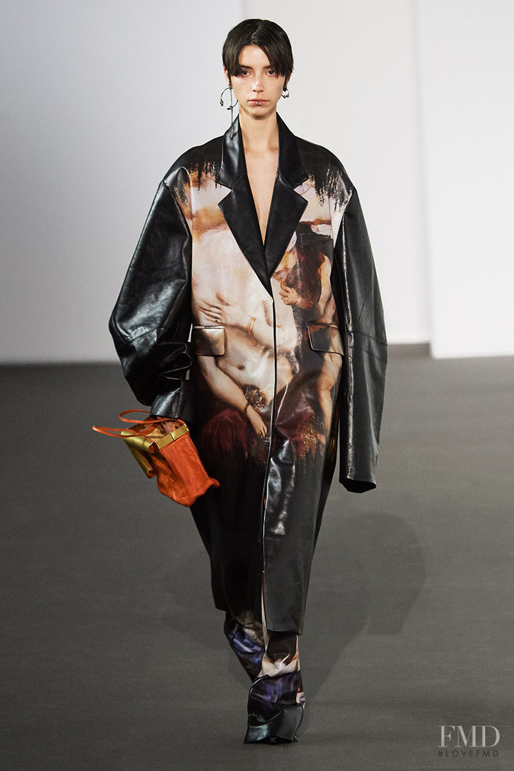 Manuela Miloqui featured in  the Acne Studios fashion show for Autumn/Winter 2020