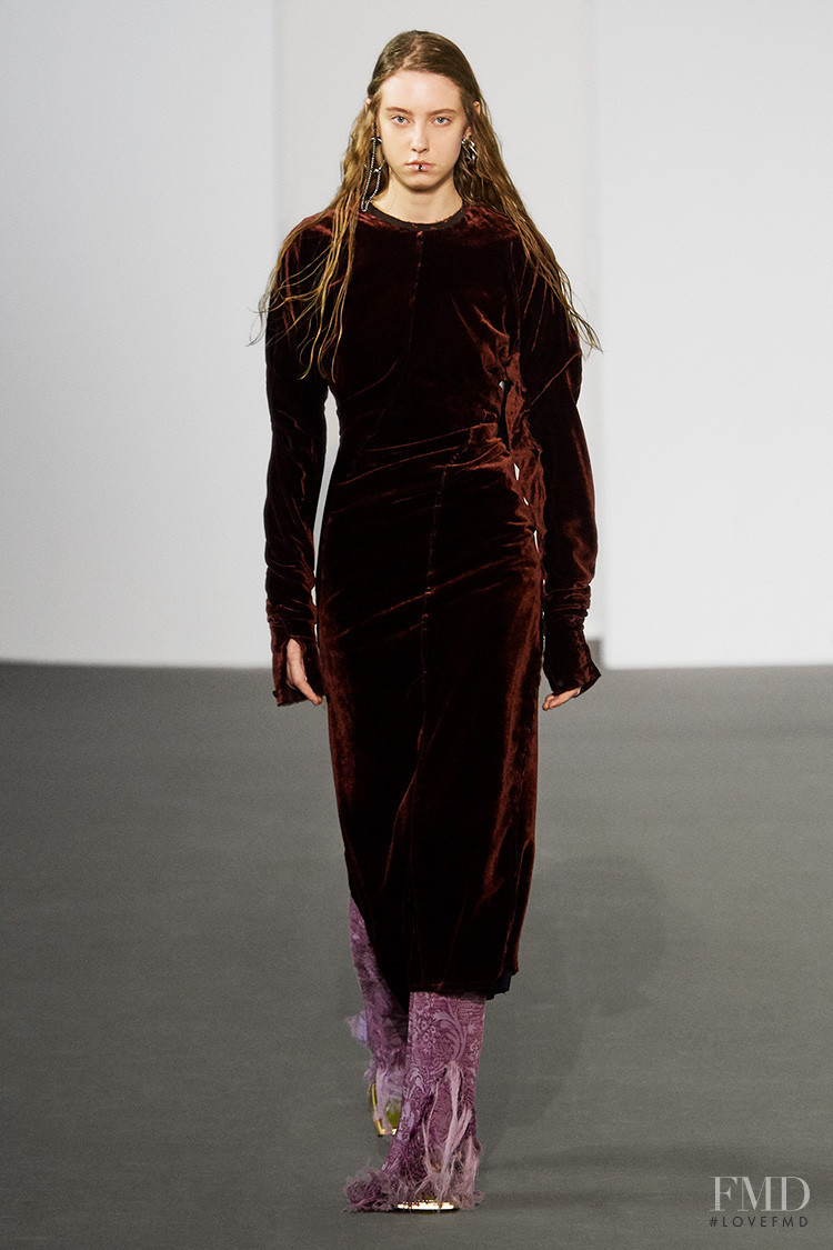 Sia Vlasova featured in  the Acne Studios fashion show for Autumn/Winter 2020