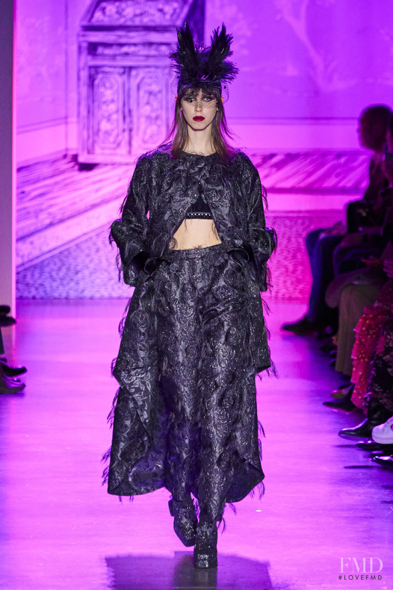 Vaughan Ollier featured in  the Anna Sui fashion show for Autumn/Winter 2020