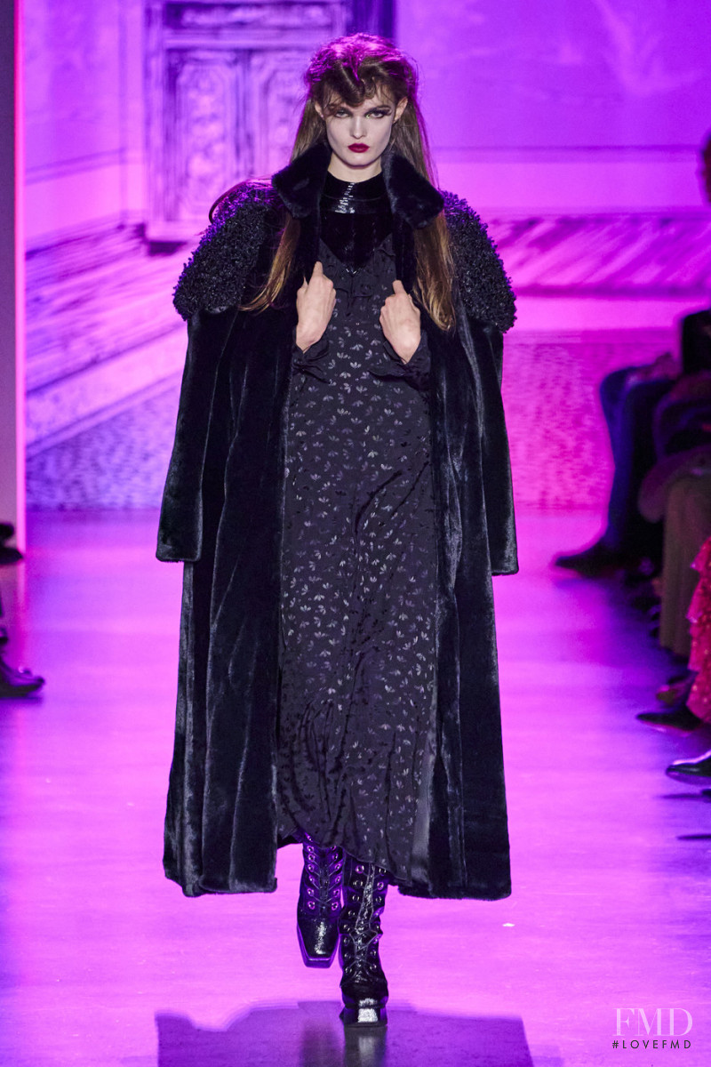 Lulu Tenney featured in  the Anna Sui fashion show for Autumn/Winter 2020