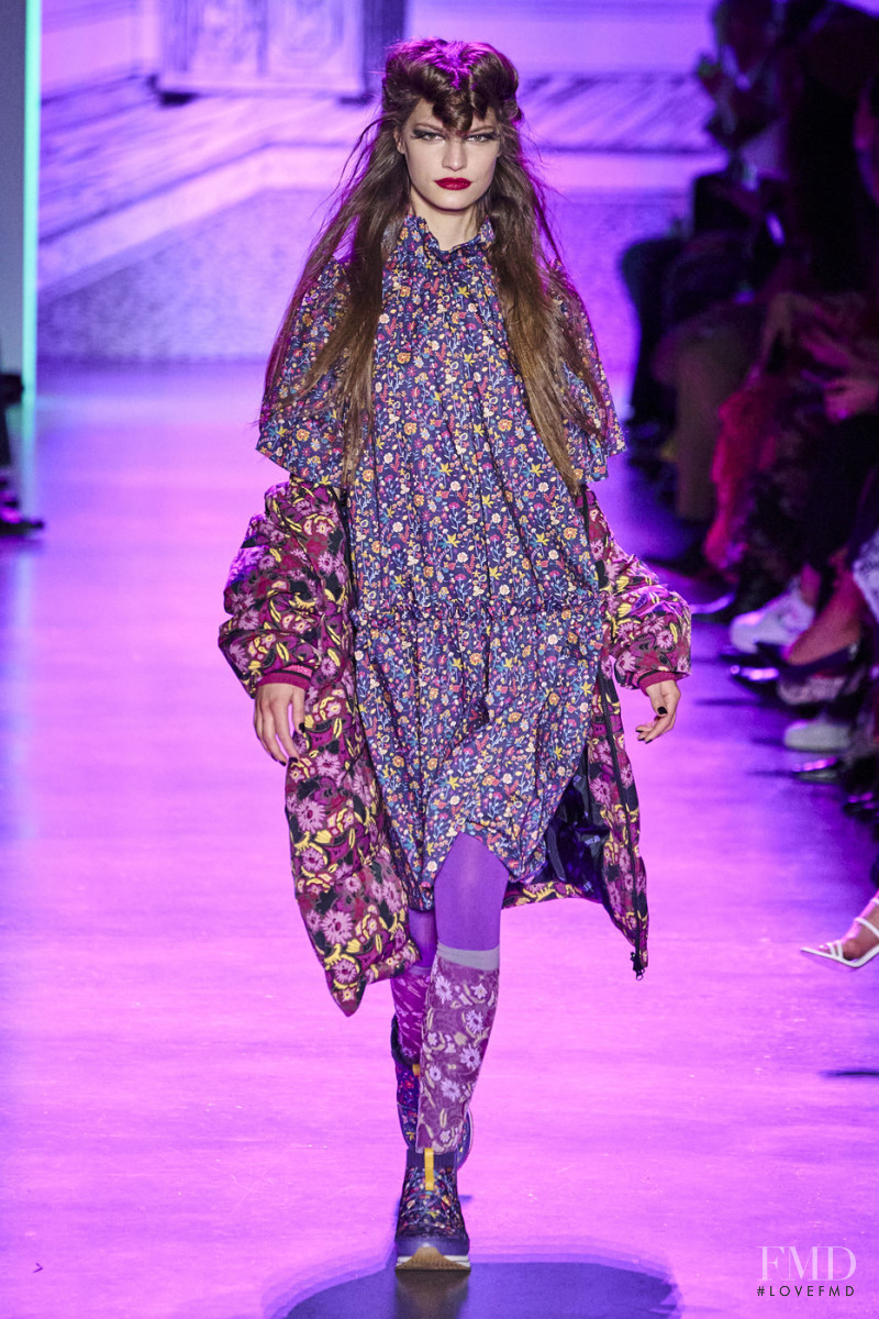 Faretta Radic featured in  the Anna Sui fashion show for Autumn/Winter 2020