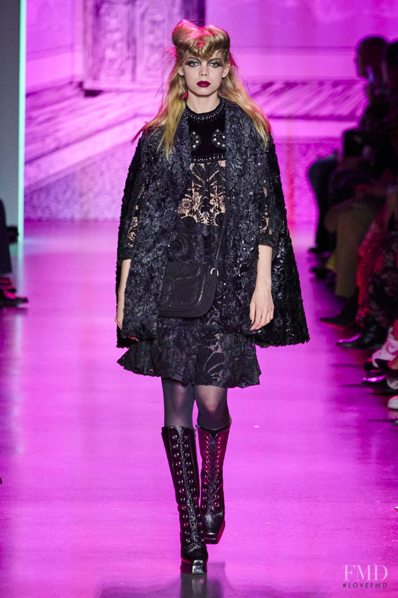 Mariana Zaragoza featured in  the Anna Sui fashion show for Autumn/Winter 2020