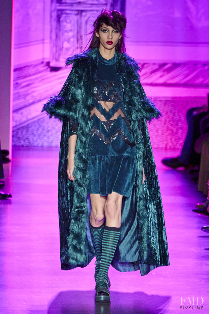 Yasmin Wijnaldum featured in  the Anna Sui fashion show for Autumn/Winter 2020