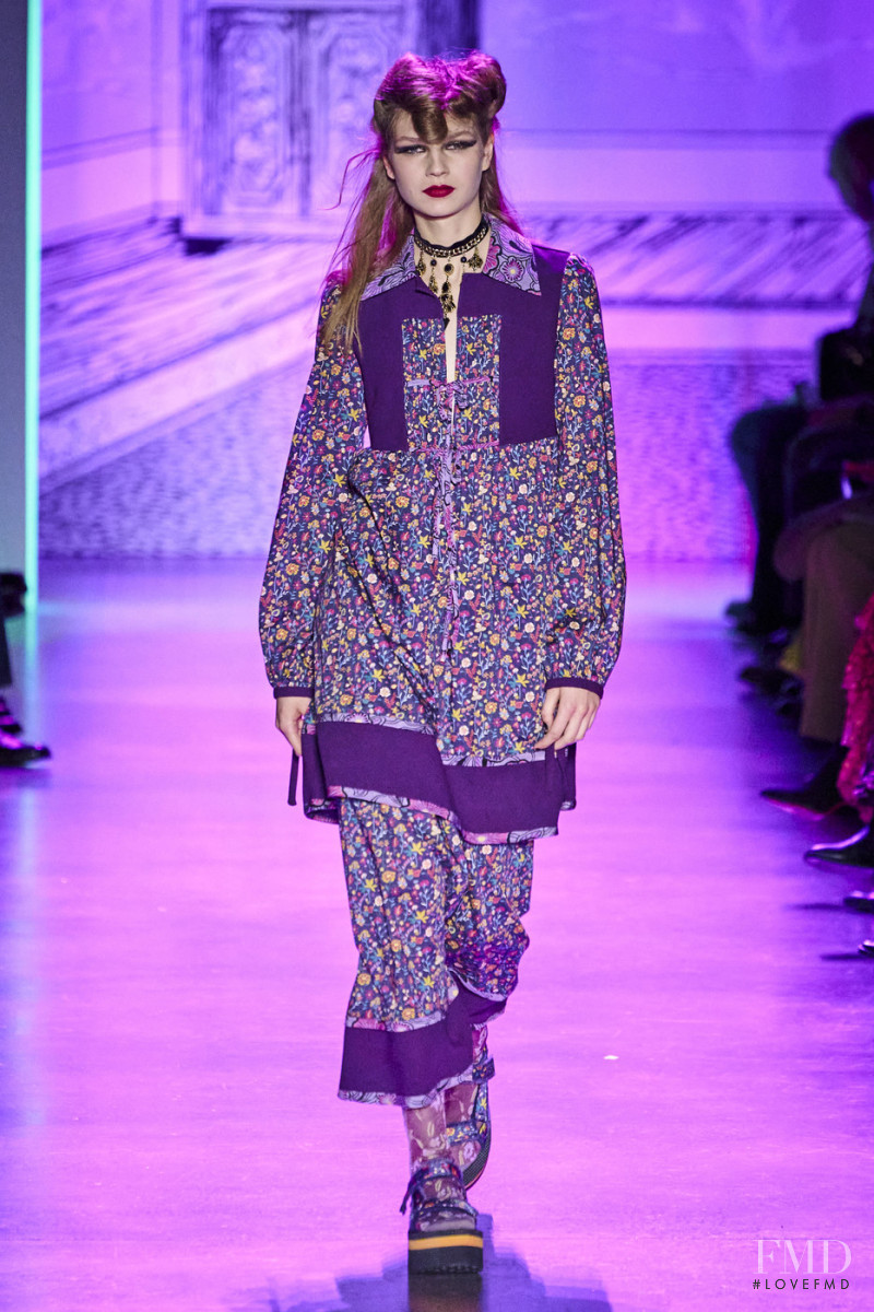 Deirdre Firinne featured in  the Anna Sui fashion show for Autumn/Winter 2020