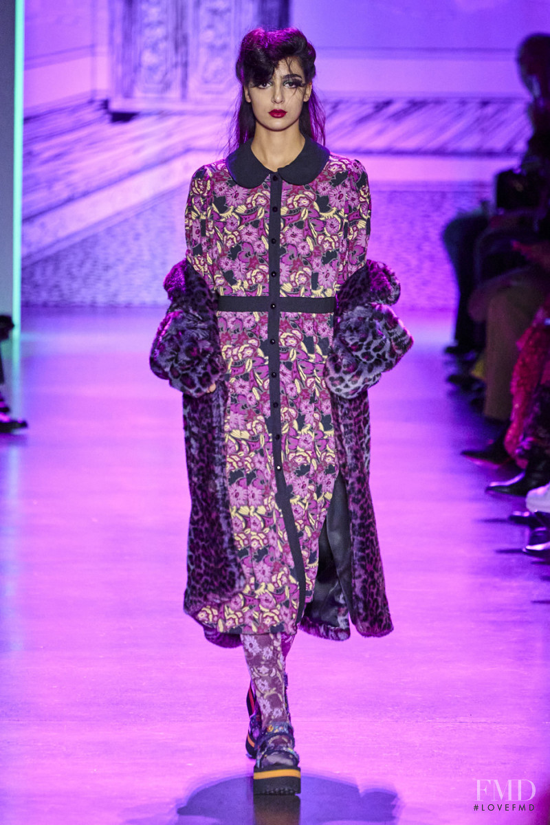 Nora Attal featured in  the Anna Sui fashion show for Autumn/Winter 2020