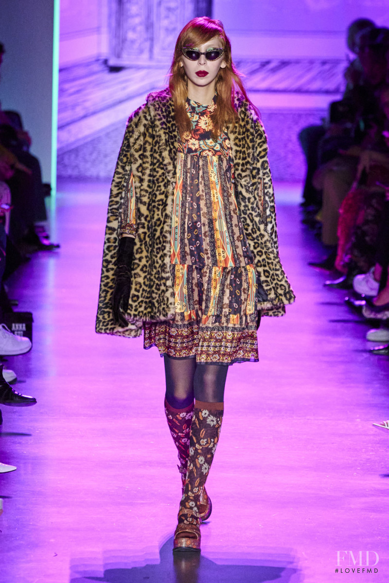 Issa Lish featured in  the Anna Sui fashion show for Autumn/Winter 2020