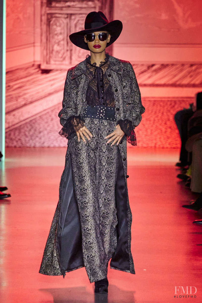 Blesnya Minher featured in  the Anna Sui fashion show for Autumn/Winter 2020