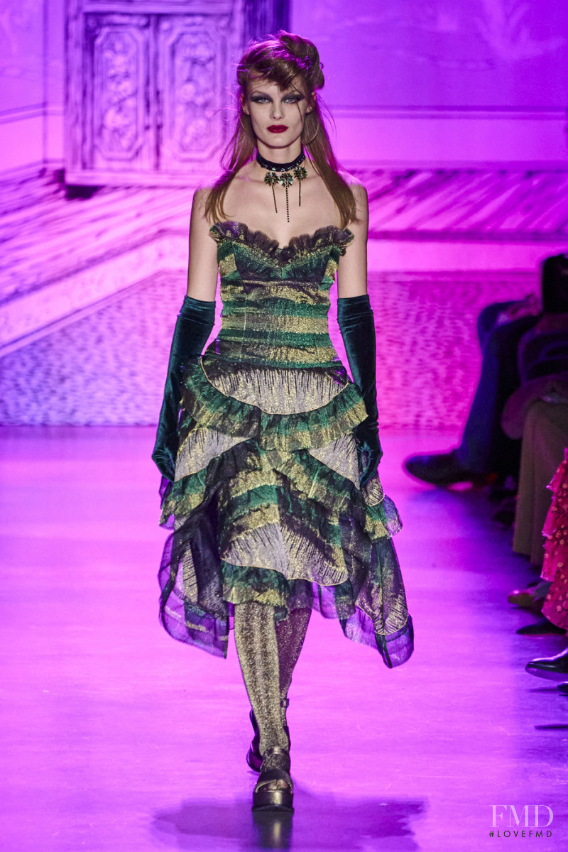 Kris Grikaite featured in  the Anna Sui fashion show for Autumn/Winter 2020