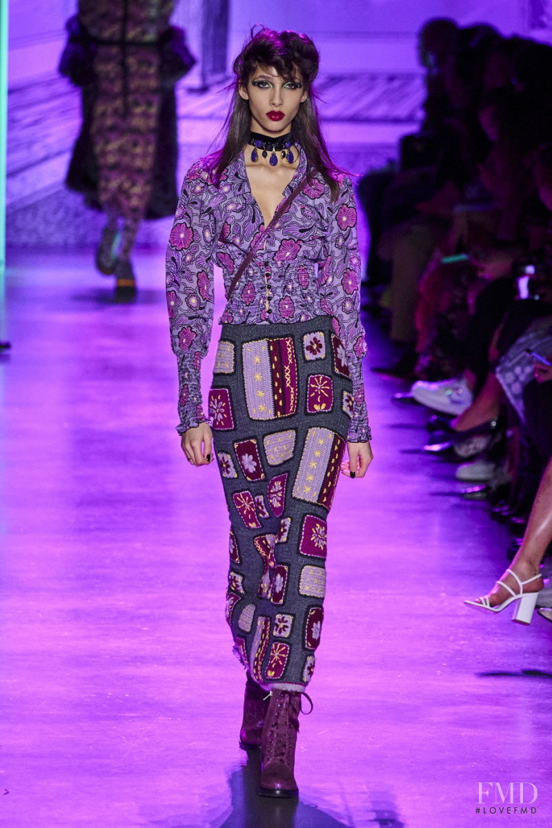 Yasmin Wijnaldum featured in  the Anna Sui fashion show for Autumn/Winter 2020