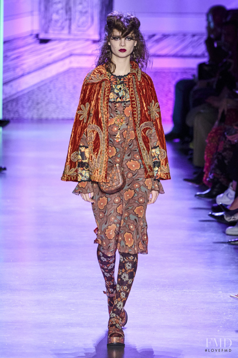 Giselle Norman featured in  the Anna Sui fashion show for Autumn/Winter 2020