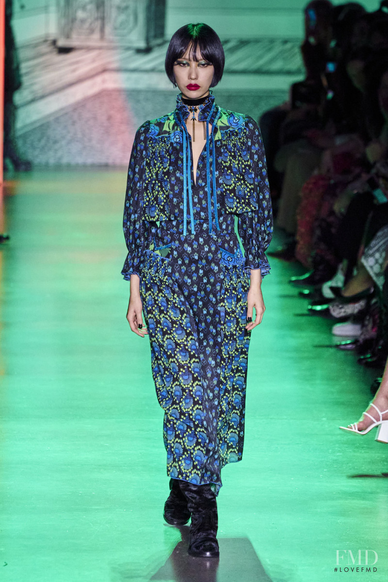 Heejung Park featured in  the Anna Sui fashion show for Autumn/Winter 2020