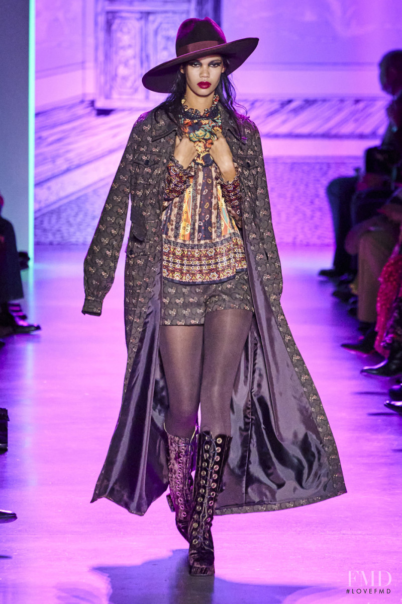 Jordan Daniels featured in  the Anna Sui fashion show for Autumn/Winter 2020