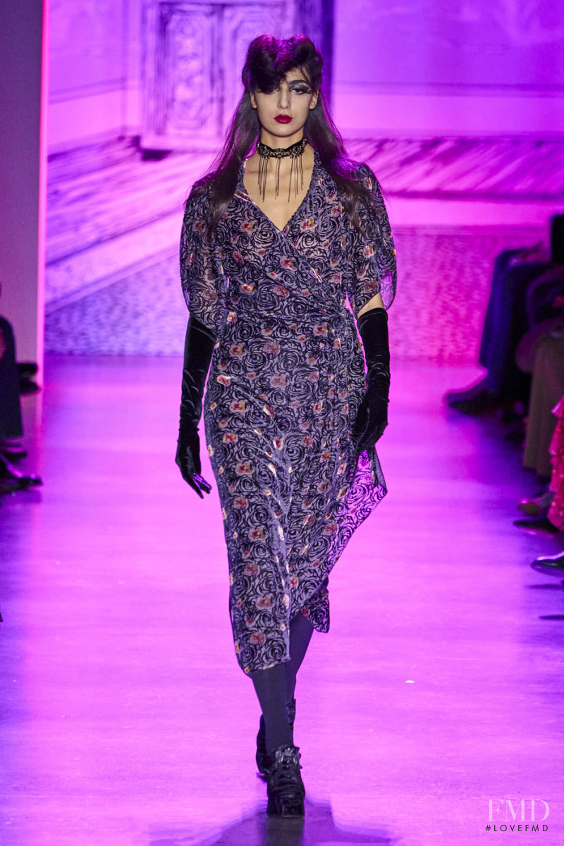 Nora Attal featured in  the Anna Sui fashion show for Autumn/Winter 2020