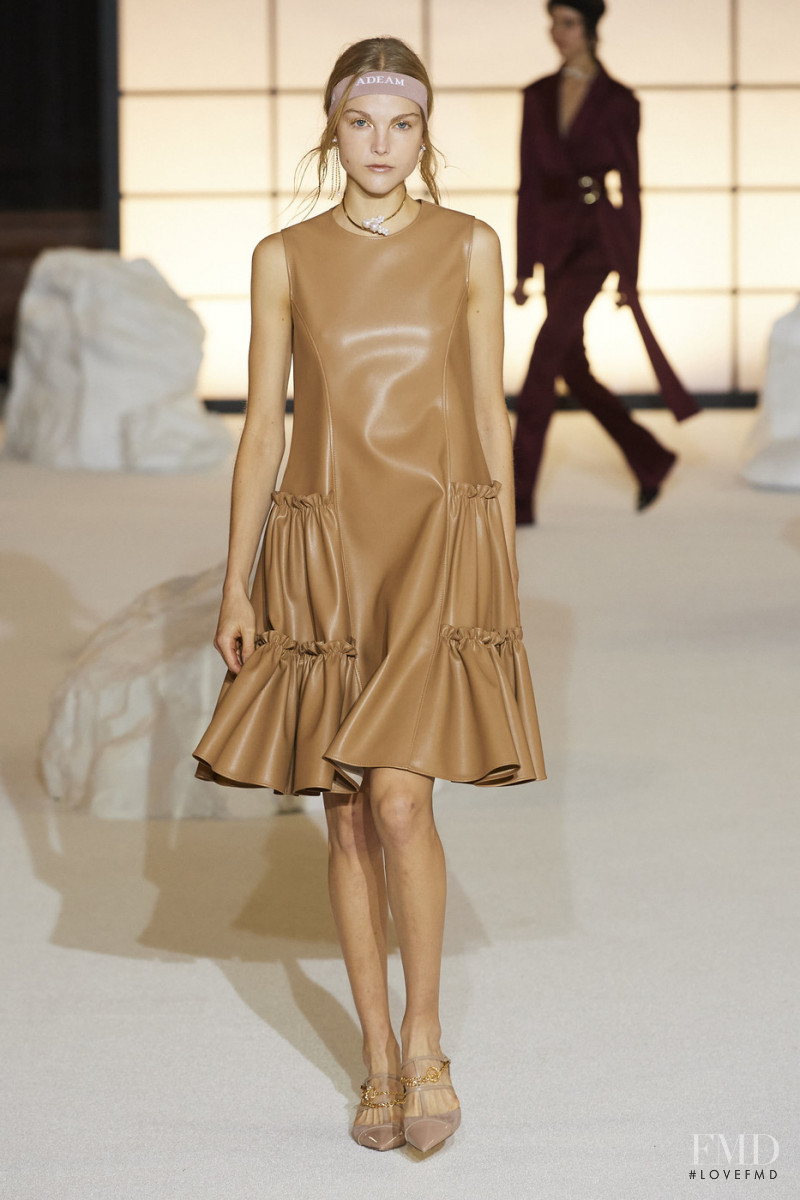 Kirin Dejonckheere featured in  the ADEAM fashion show for Autumn/Winter 2020