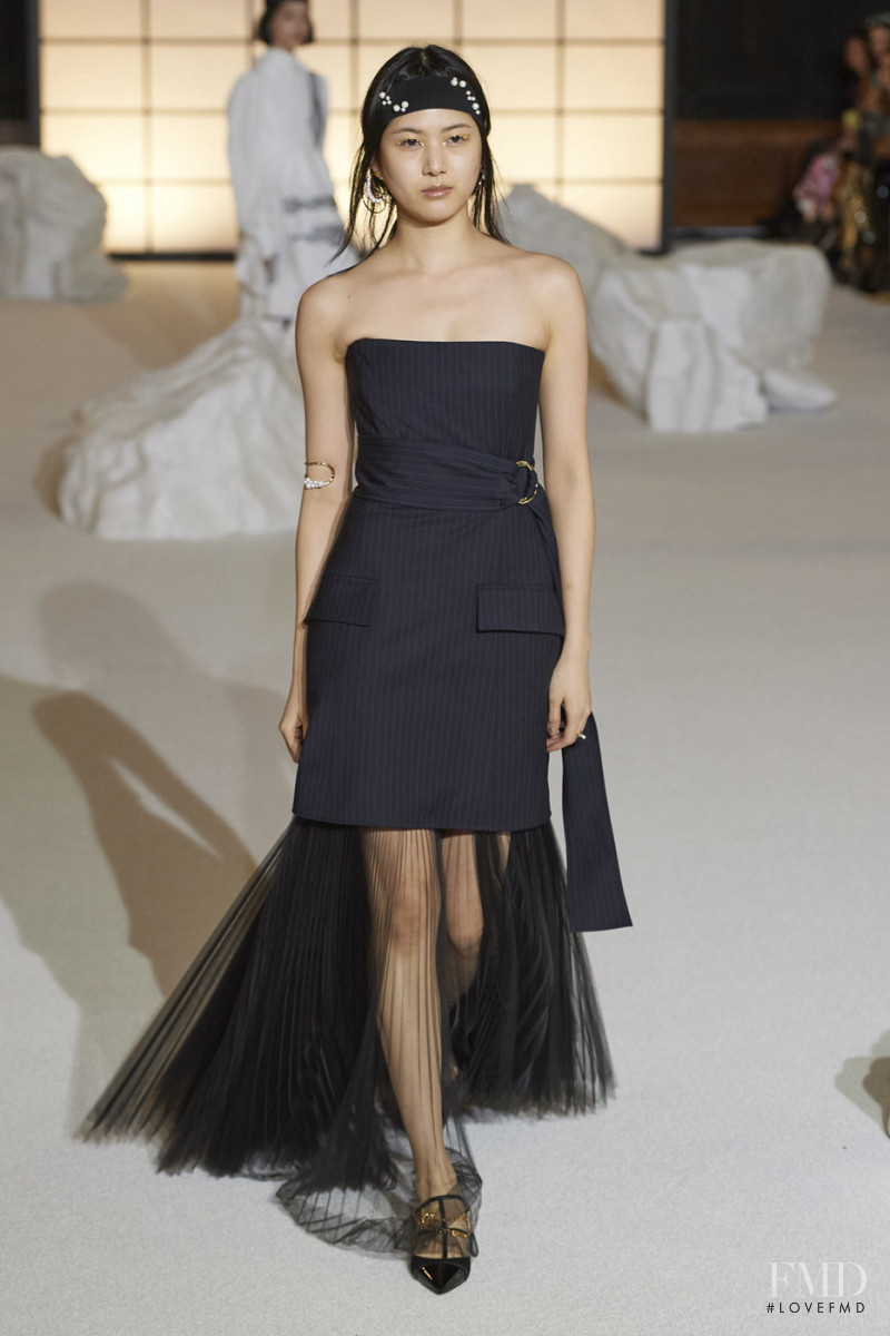 Kiko Arai featured in  the ADEAM fashion show for Autumn/Winter 2020