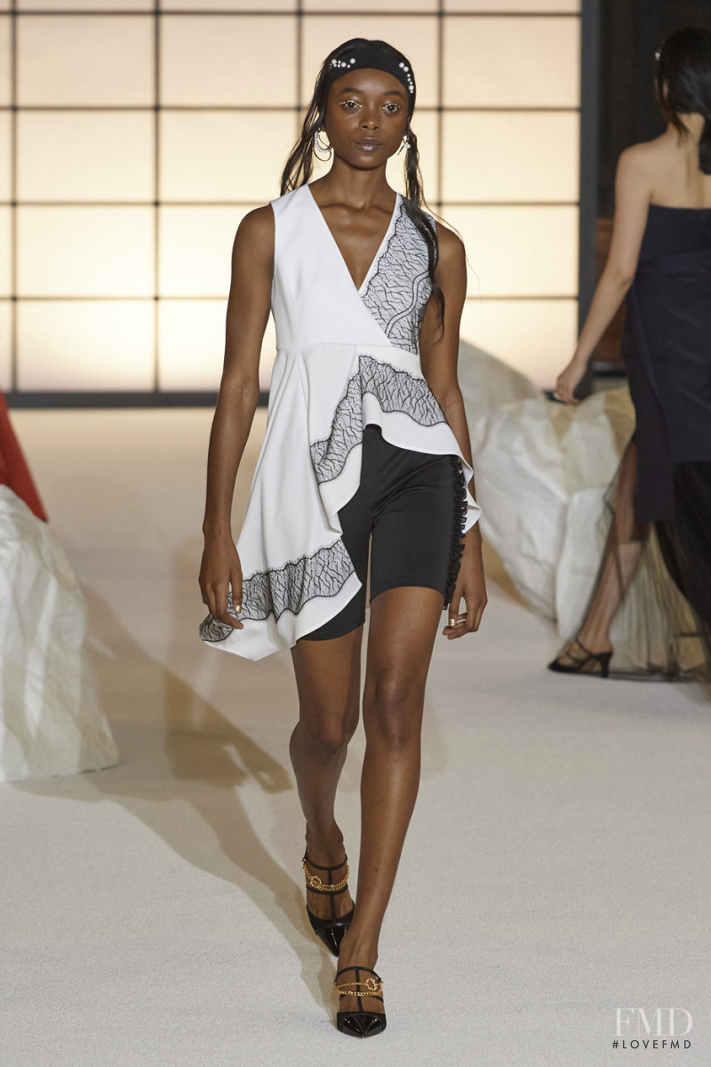 Olivia Anakwe featured in  the ADEAM fashion show for Autumn/Winter 2020