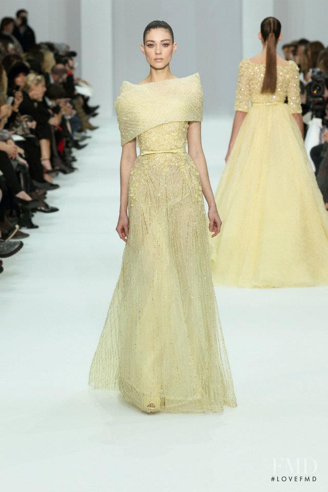 Kati Nescher featured in  the Elie Saab Couture fashion show for Spring/Summer 2012