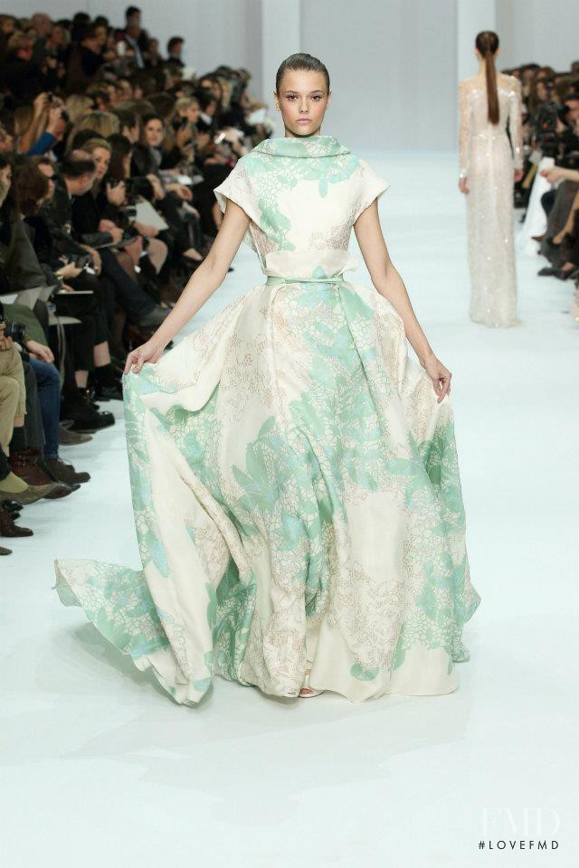 Martha Streck featured in  the Elie Saab Couture fashion show for Spring/Summer 2012