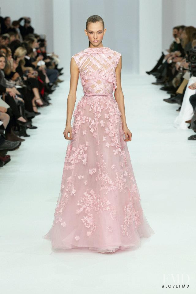 Karlie Kloss featured in  the Elie Saab Couture fashion show for Spring/Summer 2012
