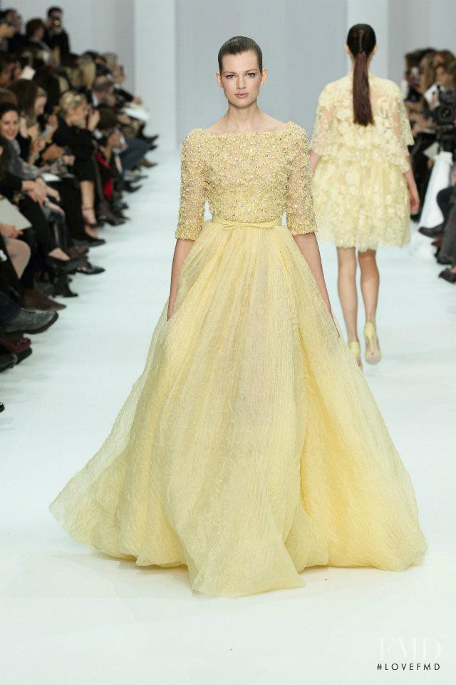 Bette Franke featured in  the Elie Saab Couture fashion show for Spring/Summer 2012