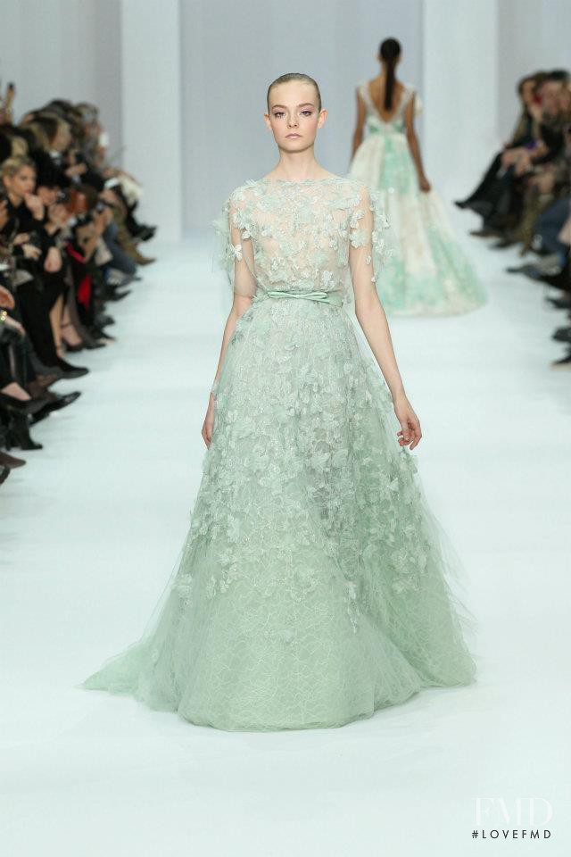 Nimuë Smit featured in  the Elie Saab Couture fashion show for Spring/Summer 2012