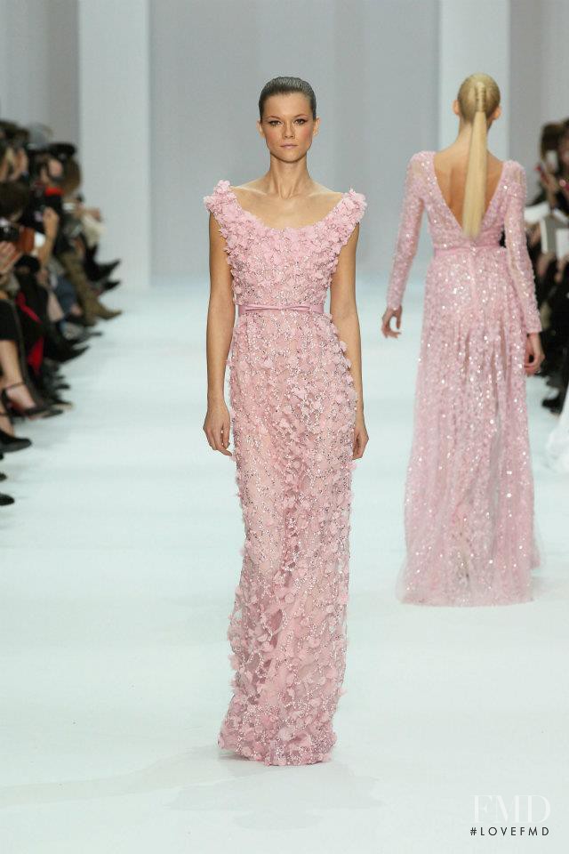 Kasia Struss featured in  the Elie Saab Couture fashion show for Spring/Summer 2012