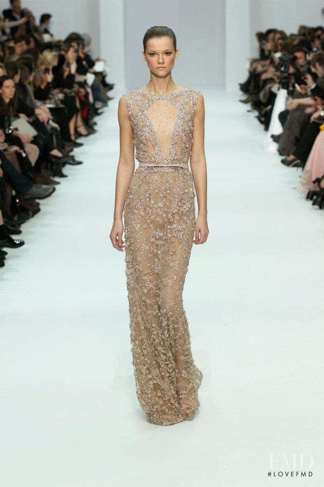 Kasia Struss featured in  the Elie Saab Couture fashion show for Spring/Summer 2012