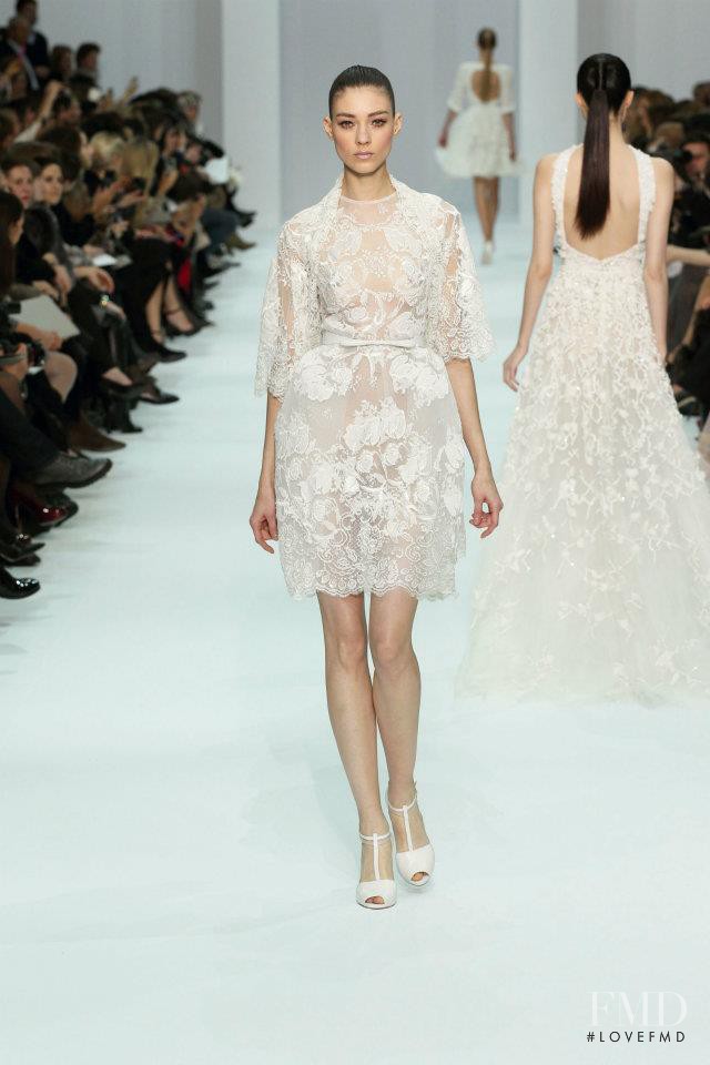 Kati Nescher featured in  the Elie Saab Couture fashion show for Spring/Summer 2012