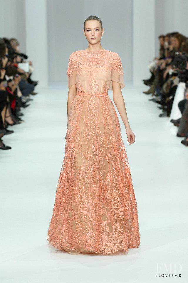 Irina Kulikova featured in  the Elie Saab Couture fashion show for Spring/Summer 2012