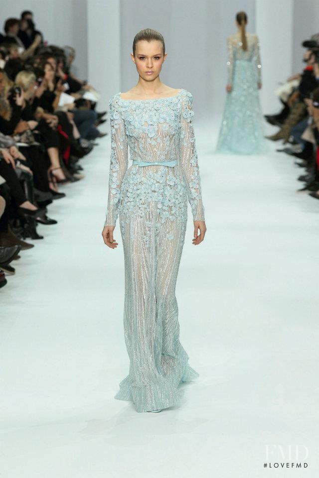 Josephine Skriver featured in  the Elie Saab Couture fashion show for Spring/Summer 2012