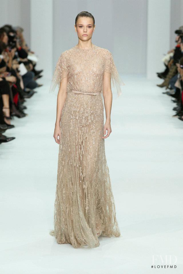 Martha Streck featured in  the Elie Saab Couture fashion show for Spring/Summer 2012