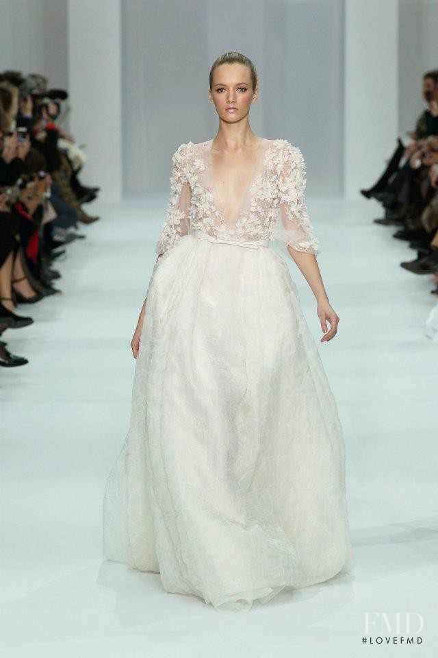 Daria Strokous featured in  the Elie Saab Couture fashion show for Spring/Summer 2012