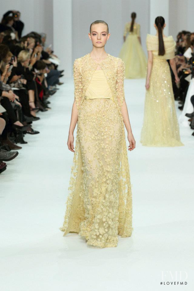 Nimuë Smit featured in  the Elie Saab Couture fashion show for Spring/Summer 2012