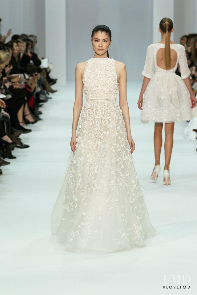Sui He featured in  the Elie Saab Couture fashion show for Spring/Summer 2012