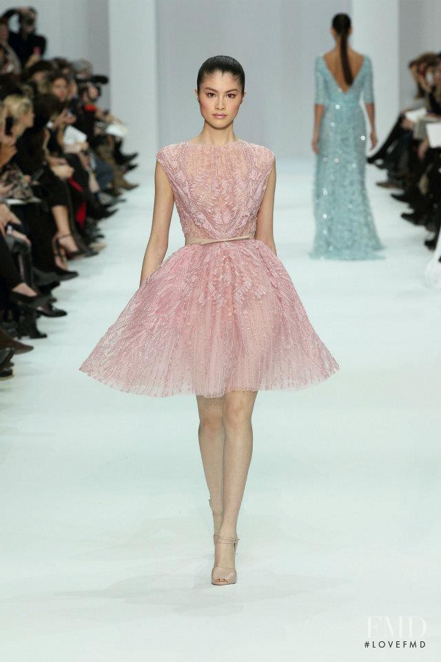 Sui He featured in  the Elie Saab Couture fashion show for Spring/Summer 2012