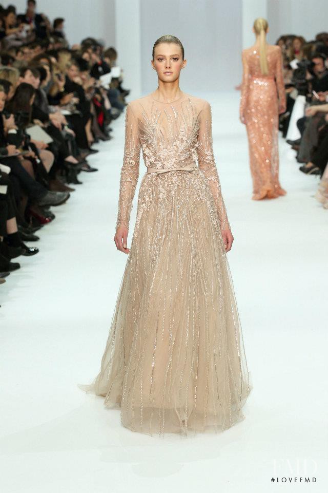 Sigrid Agren featured in  the Elie Saab Couture fashion show for Spring/Summer 2012