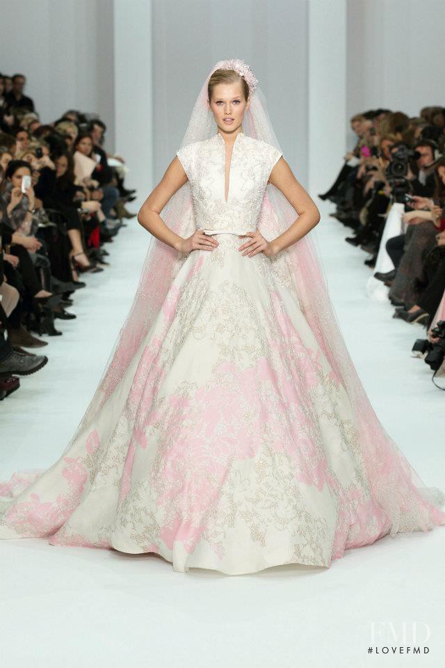 Toni Garrn featured in  the Elie Saab Couture fashion show for Spring/Summer 2012