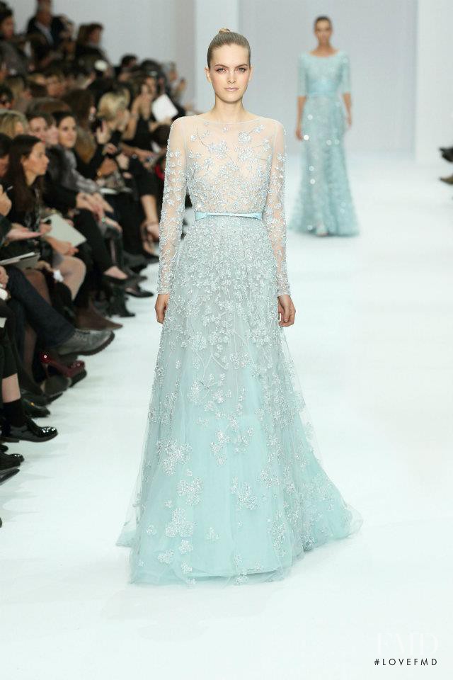 Mirte Maas featured in  the Elie Saab Couture fashion show for Spring/Summer 2012